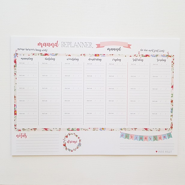 monthly planner kamers online store online shop