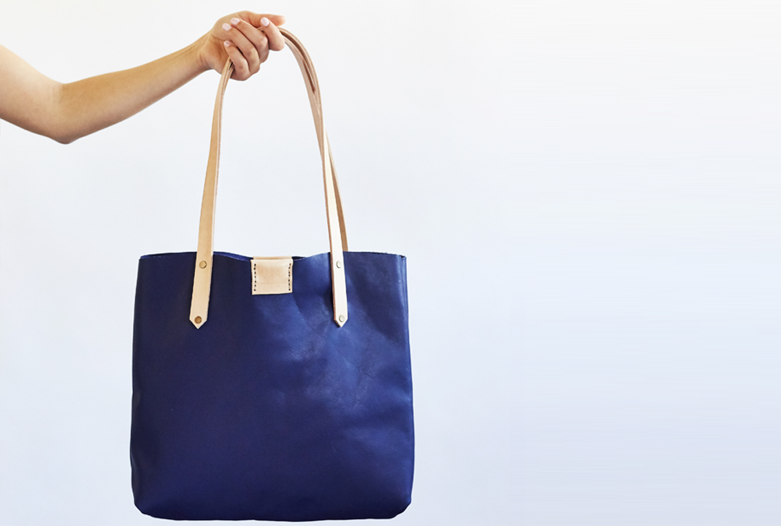 Soft Tote Bag Indigo Ilundi The Soft Tote bag in indigo is